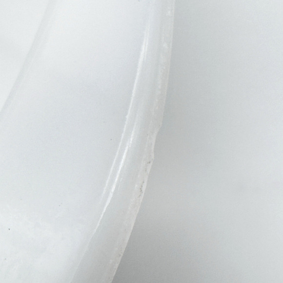 Glasbake Divided Casserole Serving Dish Green Daisy Milk Glass Vintage 1 qt - Picture 4 of 8